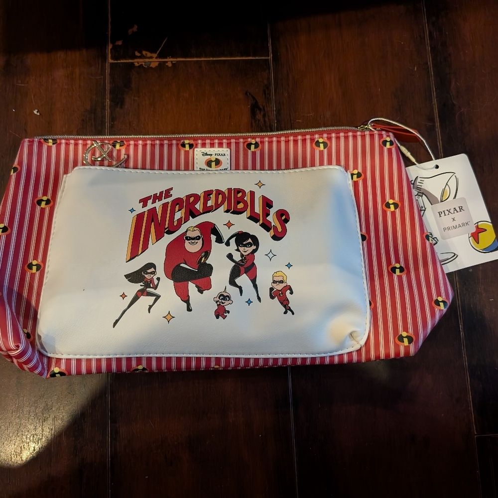 Incredibles X Primark Travel Bag DoubleZipper NEW with Tags